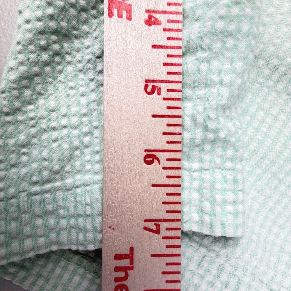 Bobby Jones Players Masters Seersucker Shorts Green‎ White Gingham Mens 34 Golf